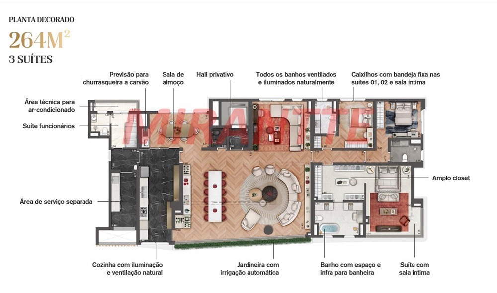 Apartamento de 264.9m² com 4 quartos em Vila Mariana