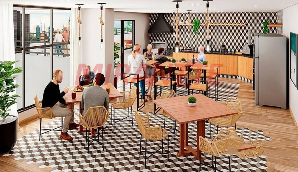Apartamento de 42.95m² com 2 quartos em Vila Palmeiras
