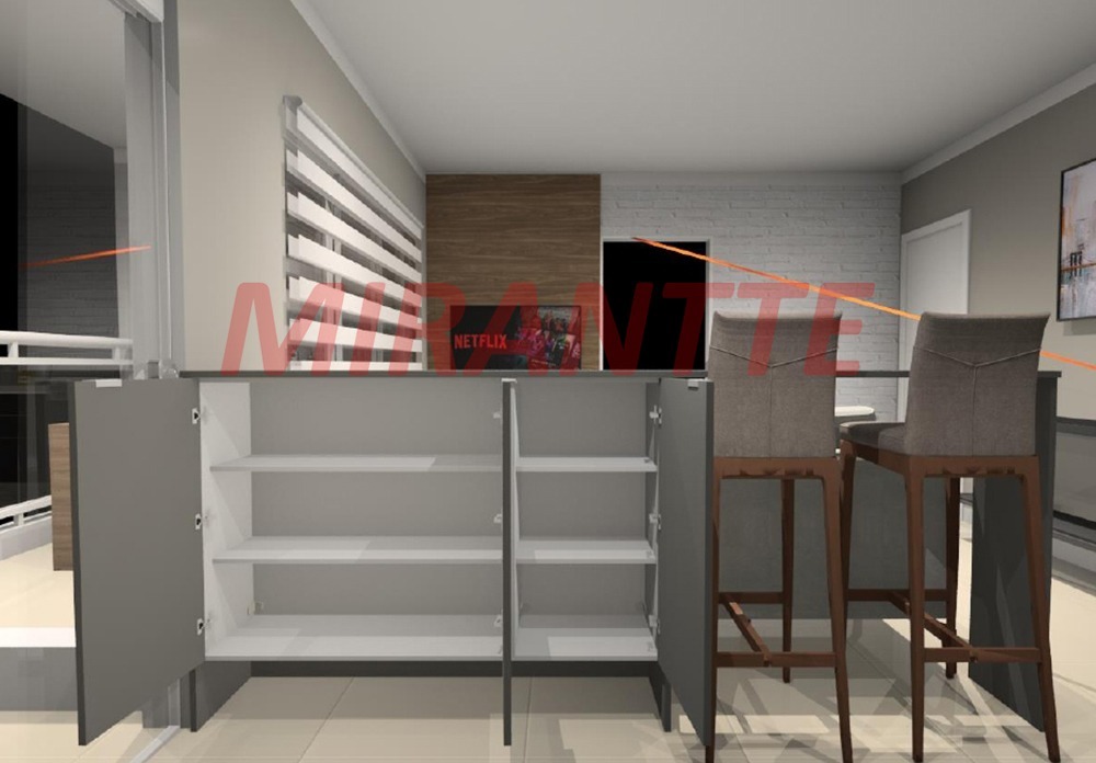Apartamento de 75m² com 2 quartos em Santana