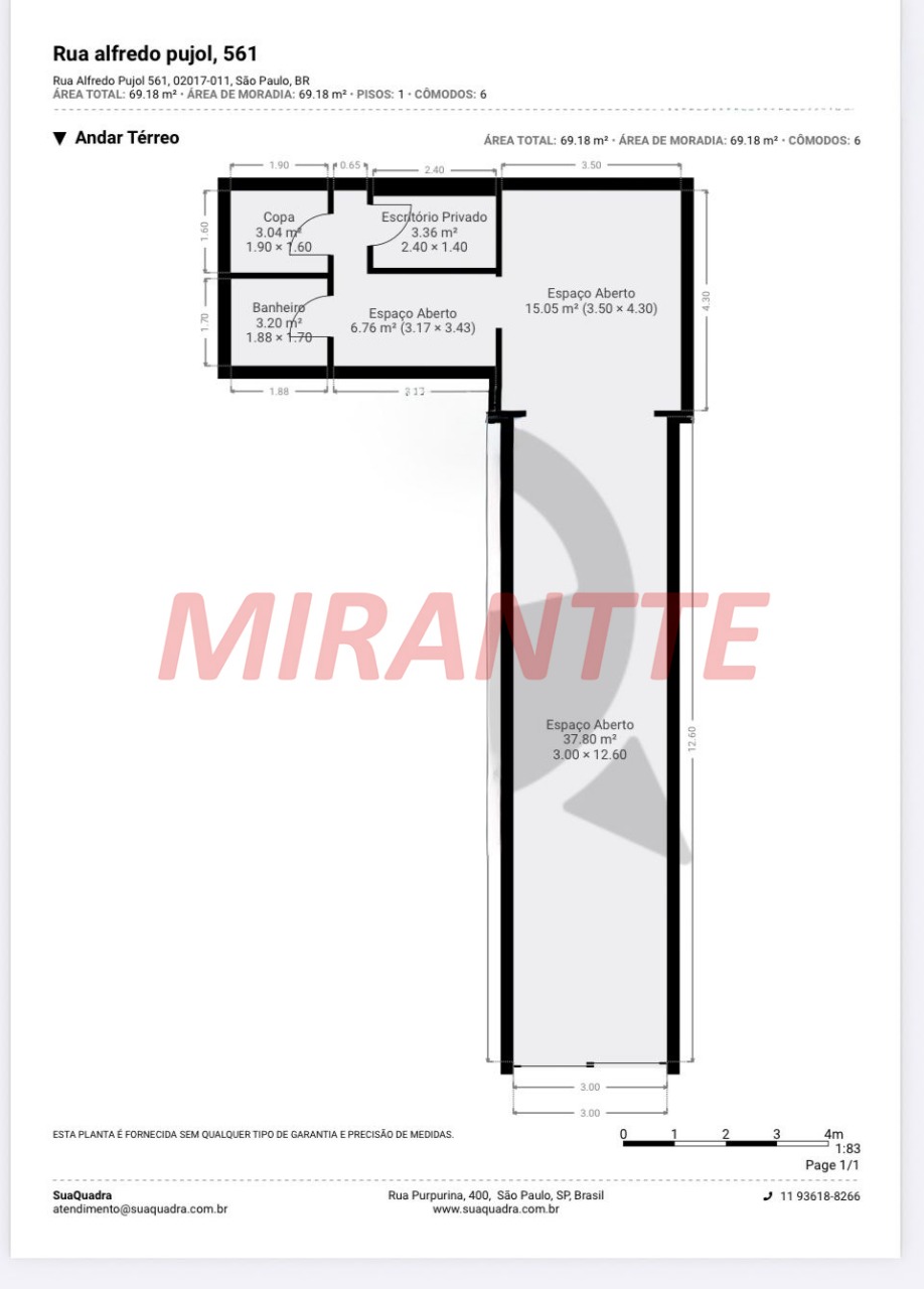 Comercial de 100m² em Santana