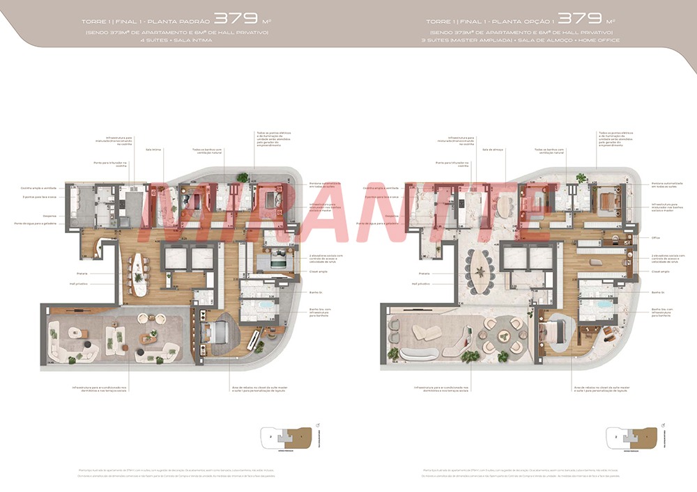 Apartamento de 400m² com 4 quartos em Pinheiros