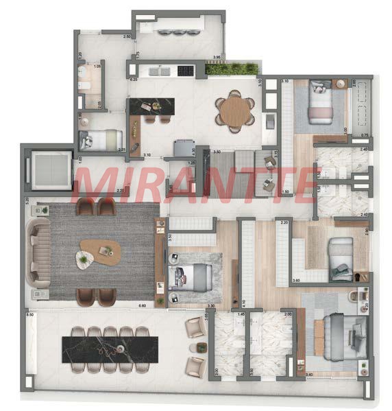 Cobertura de 436m² com 4 quartos em Brooklin