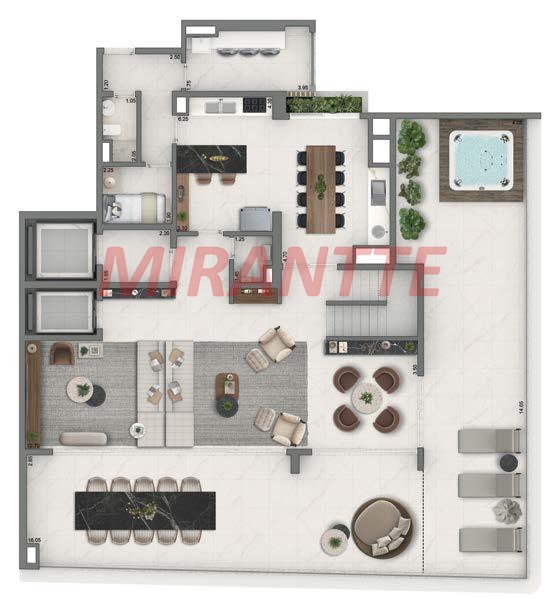 Cobertura de 436m² com 4 quartos em Brooklin