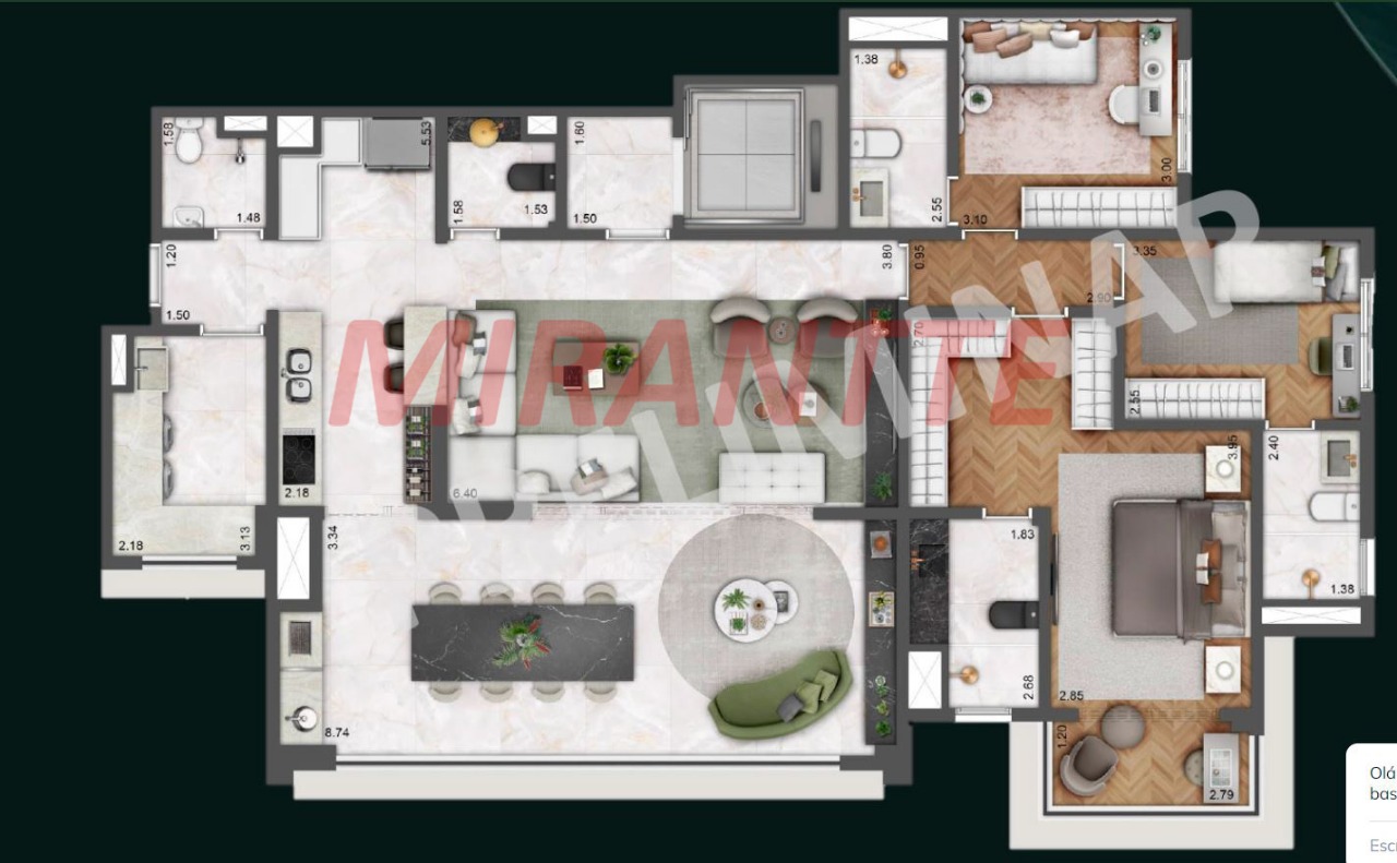 Apartamento de 155m² com 3 quartos em Tucuruvi