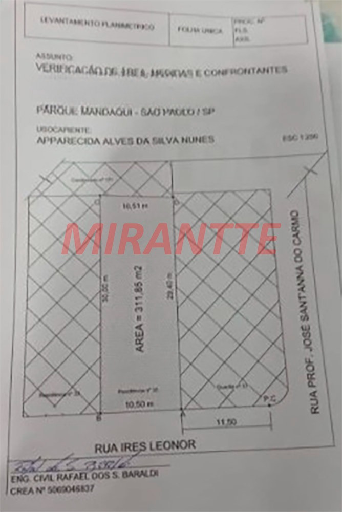 Terreno de m² em Parque Mandaqui