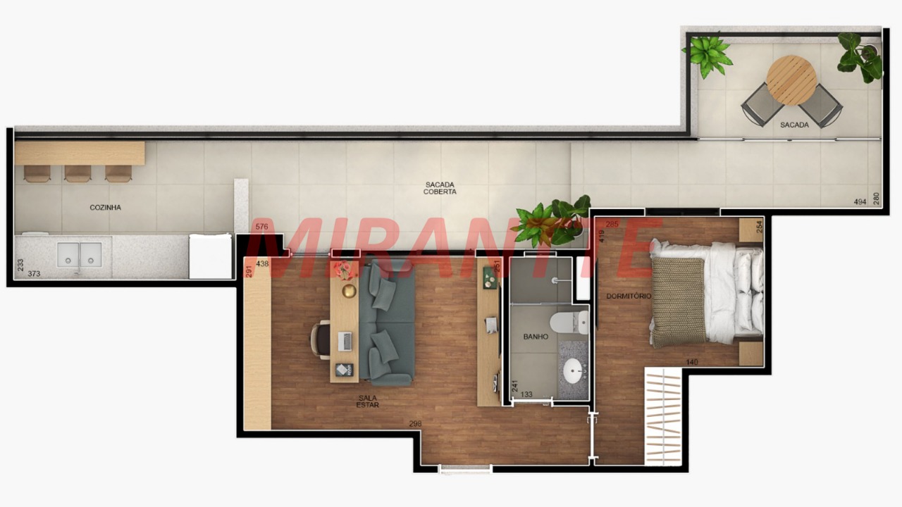 Cobertura de 70m² com 1 quartos em Campos Elíseos