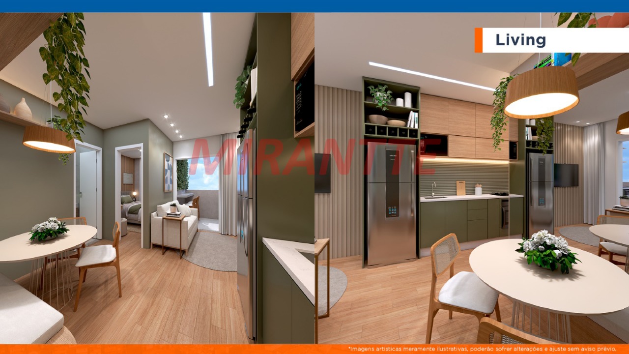 Apartamento de 32.1m² com 2 quartos em Itaberaba