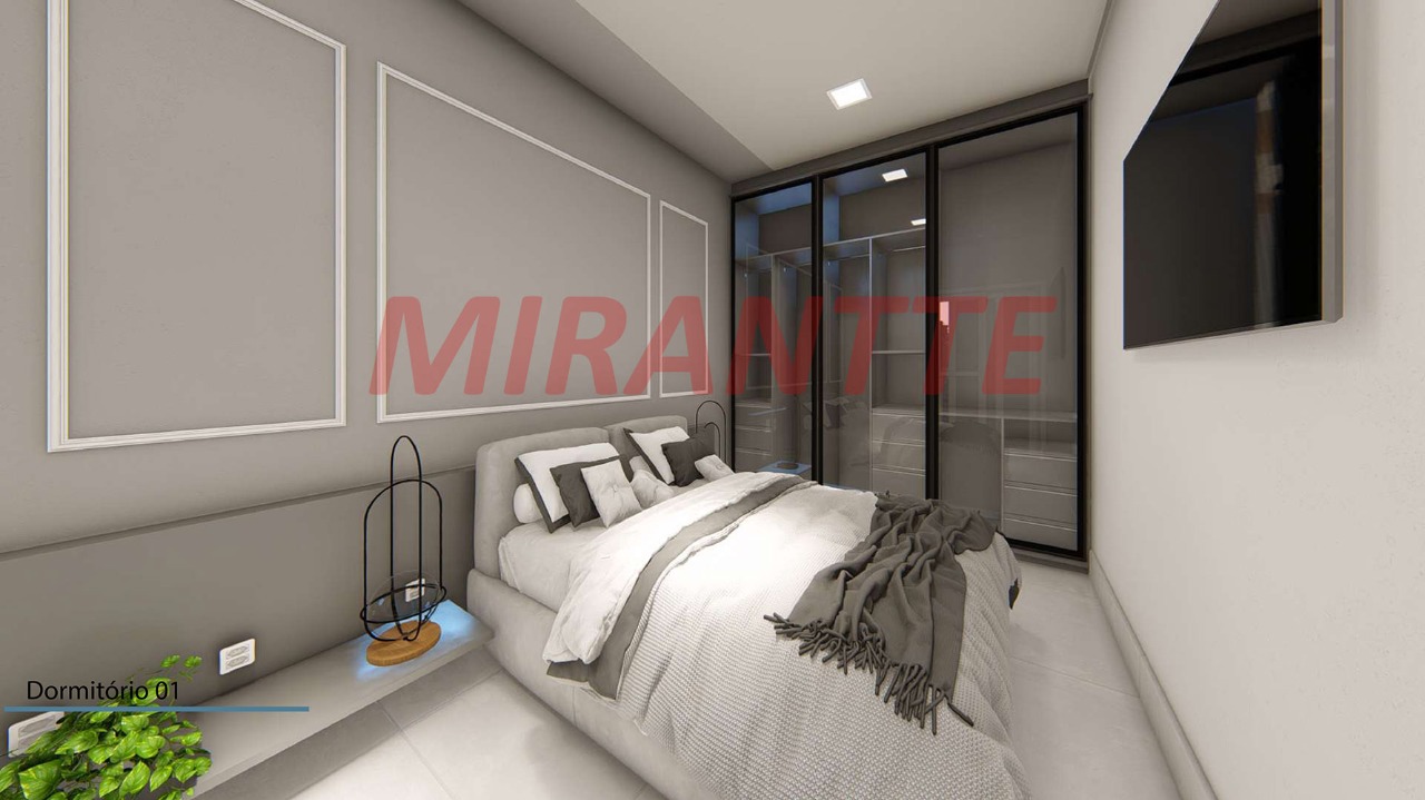 Apartamento de 48.9m² com 2 quartos em Vila Gustavo