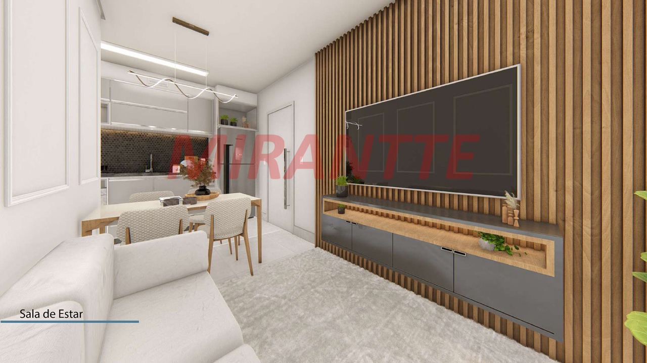 Apartamento de 48.9m² com 2 quartos em Vila Gustavo