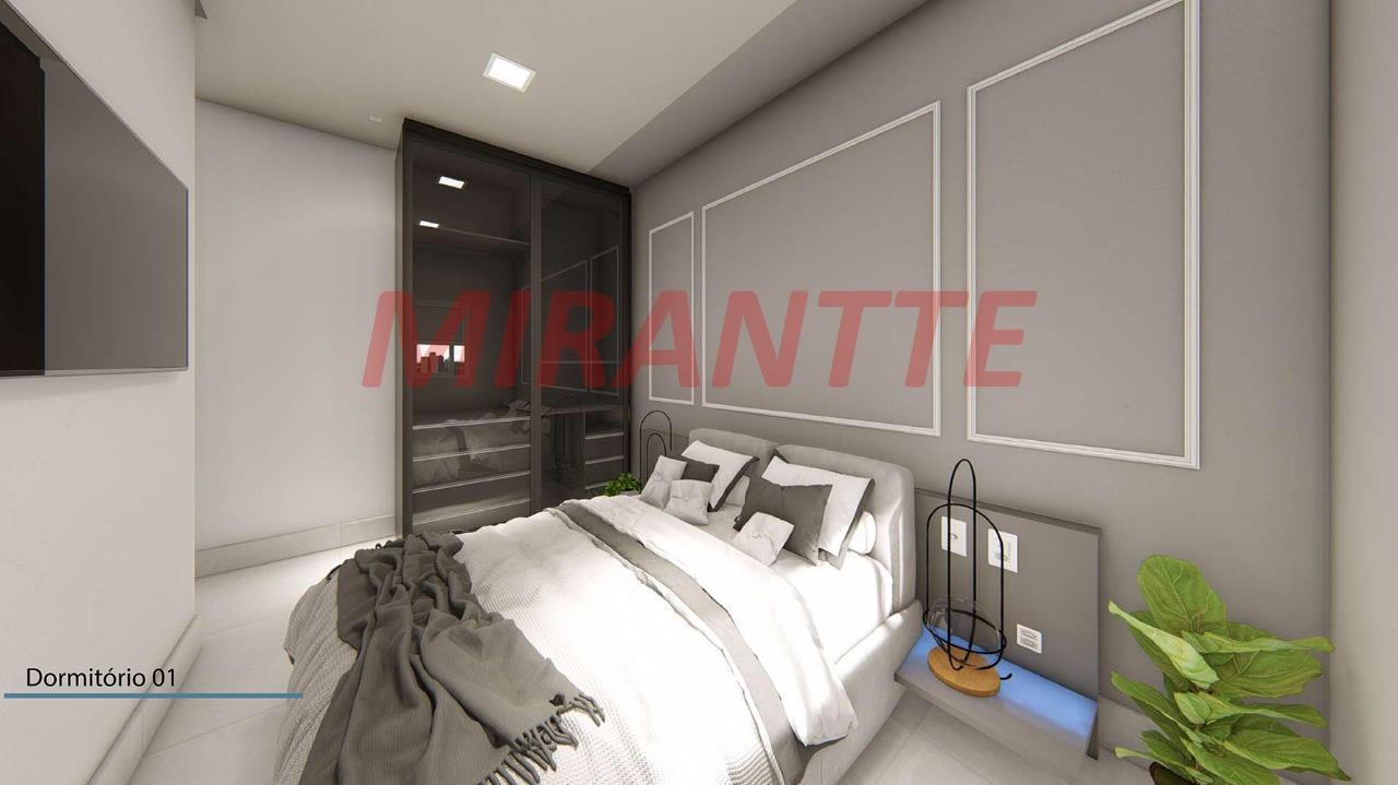 Apartamento de 48.9m² com 2 quartos em Vila Gustavo
