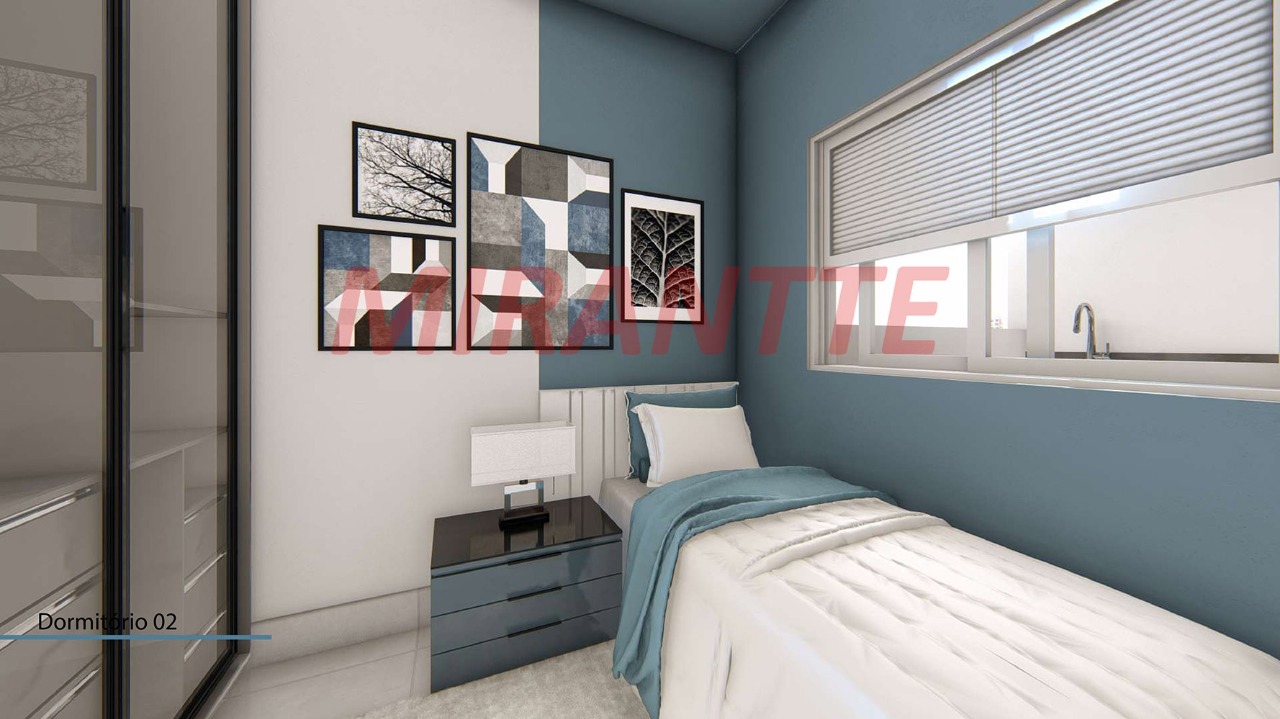 Apartamento de 48.9m² com 2 quartos em Vila Gustavo