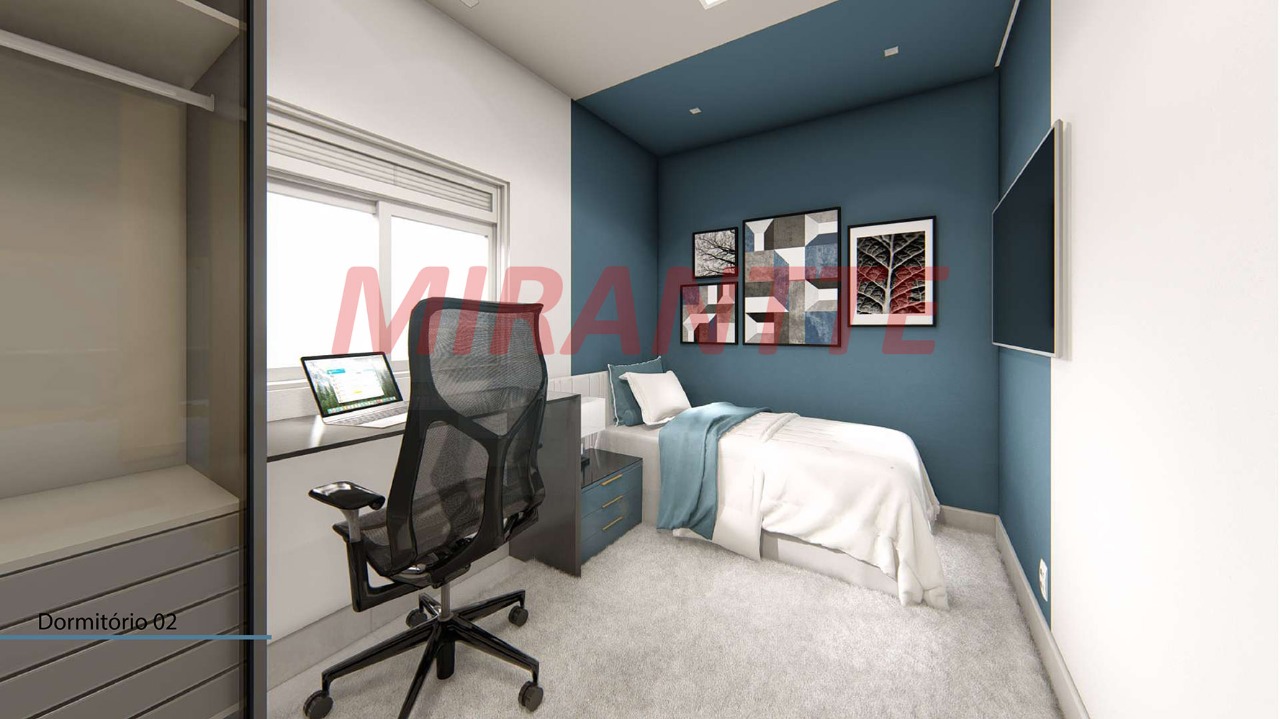 Apartamento de 59.7m² com 2 quartos em Vila Gustavo