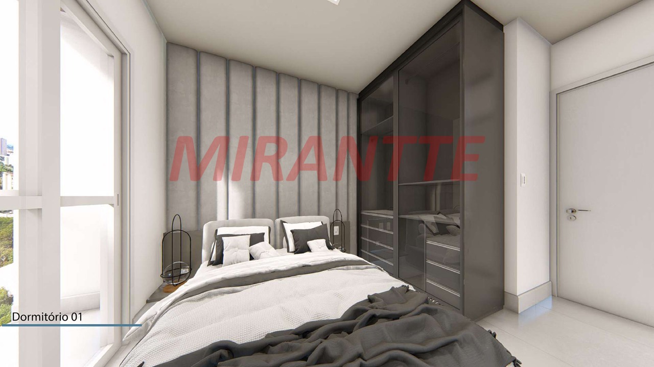 Apartamento de 44.4m² com 2 quartos em Vila Gustavo