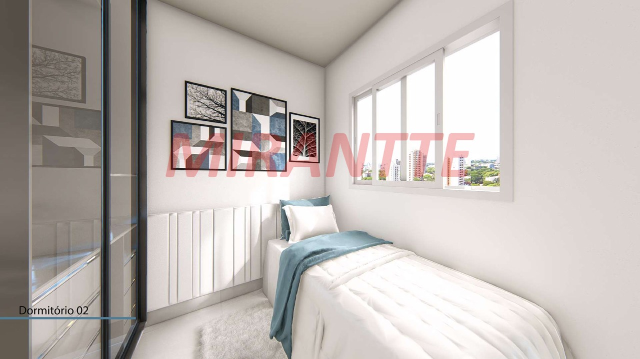 Apartamento de 44.4m² com 2 quartos em Vila Gustavo