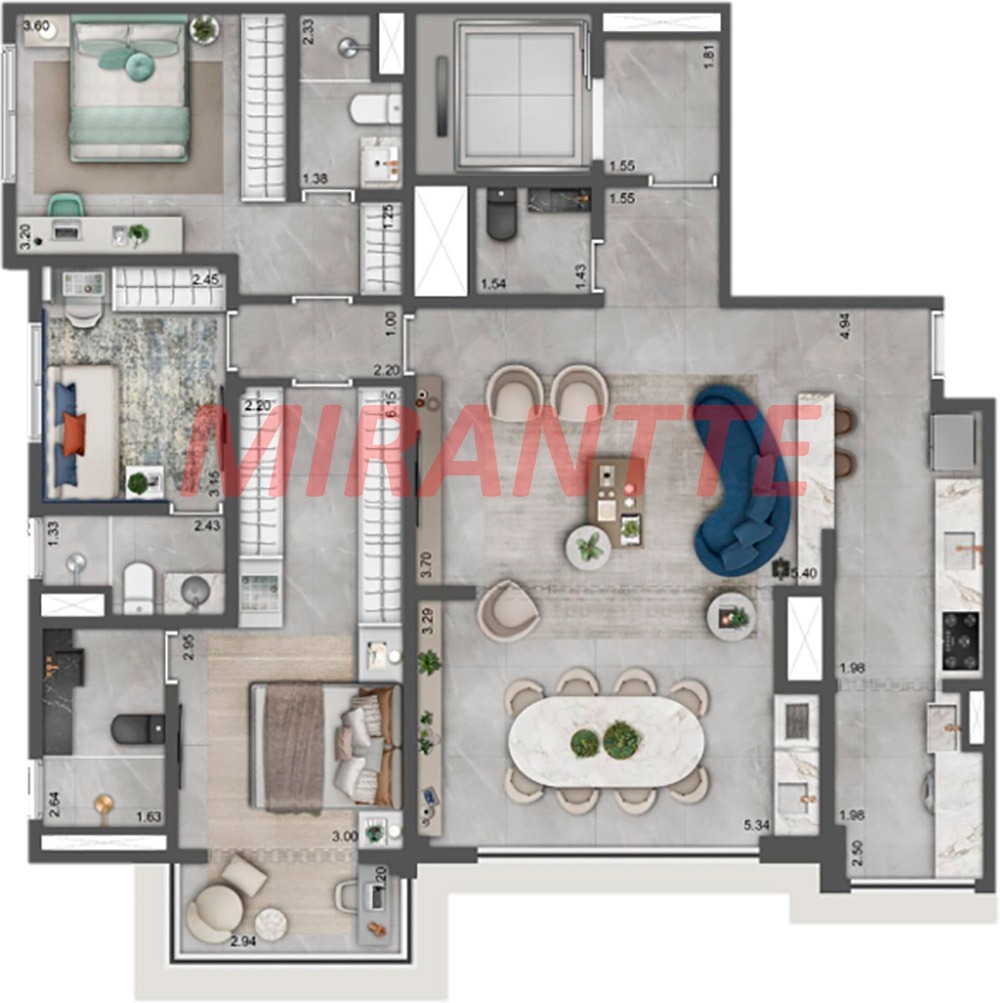 Apartamento de 129m² com 3 quartos em Tucuruvi