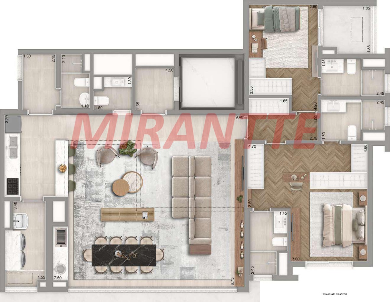 Apartamento de 170m² com 4 quartos em Vila Mariana
