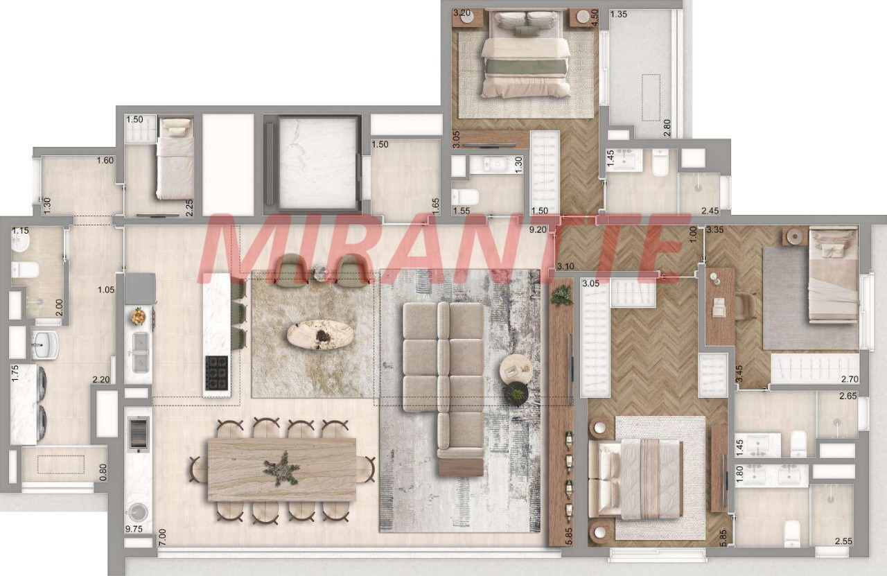 Apartamento de 170m² com 4 quartos em Vila Mariana