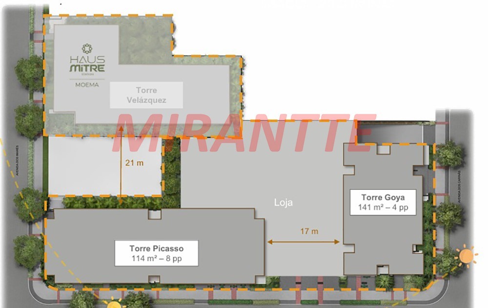 Apartamento de 141.42m² com 4 quartos em Indianópolis