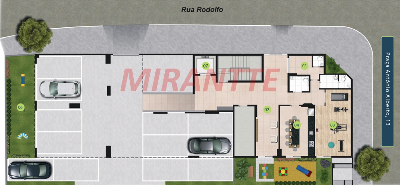 Apartamento de 41.95m² com 2 quartos em Vila Ré