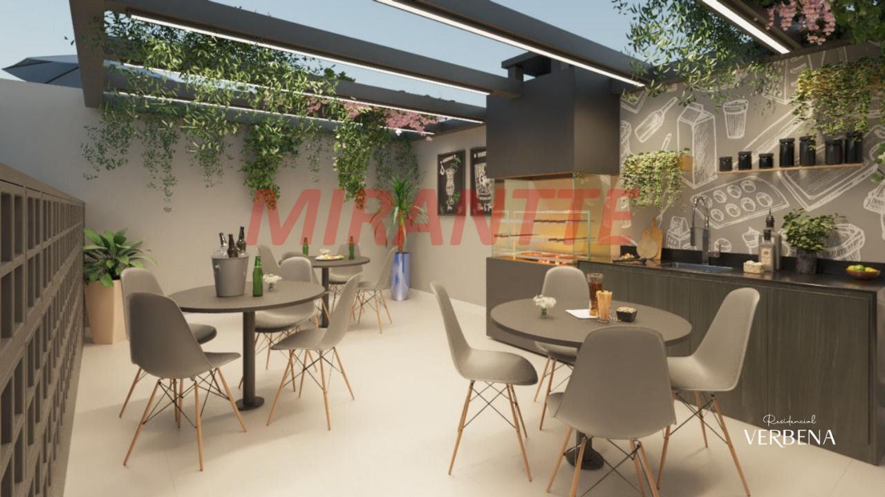 Apartamento de 35.46m² com 2 quartos em Vila Mazzei