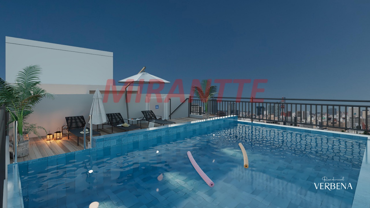 Apartamento de 35.46m² com 2 quartos em Vila Mazzei