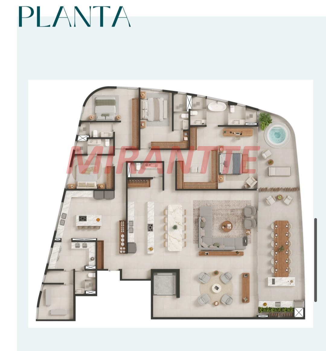 Apartamento de 434m² com 4 quartos em Santana