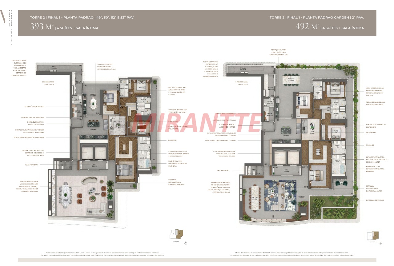 Apartamento de 348m² com 4 quartos em Jardim Guedala