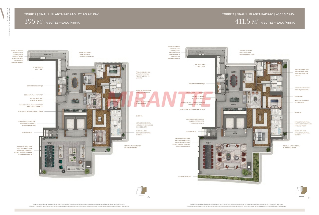 Apartamento de 348m² com 4 quartos em Jardim Guedala