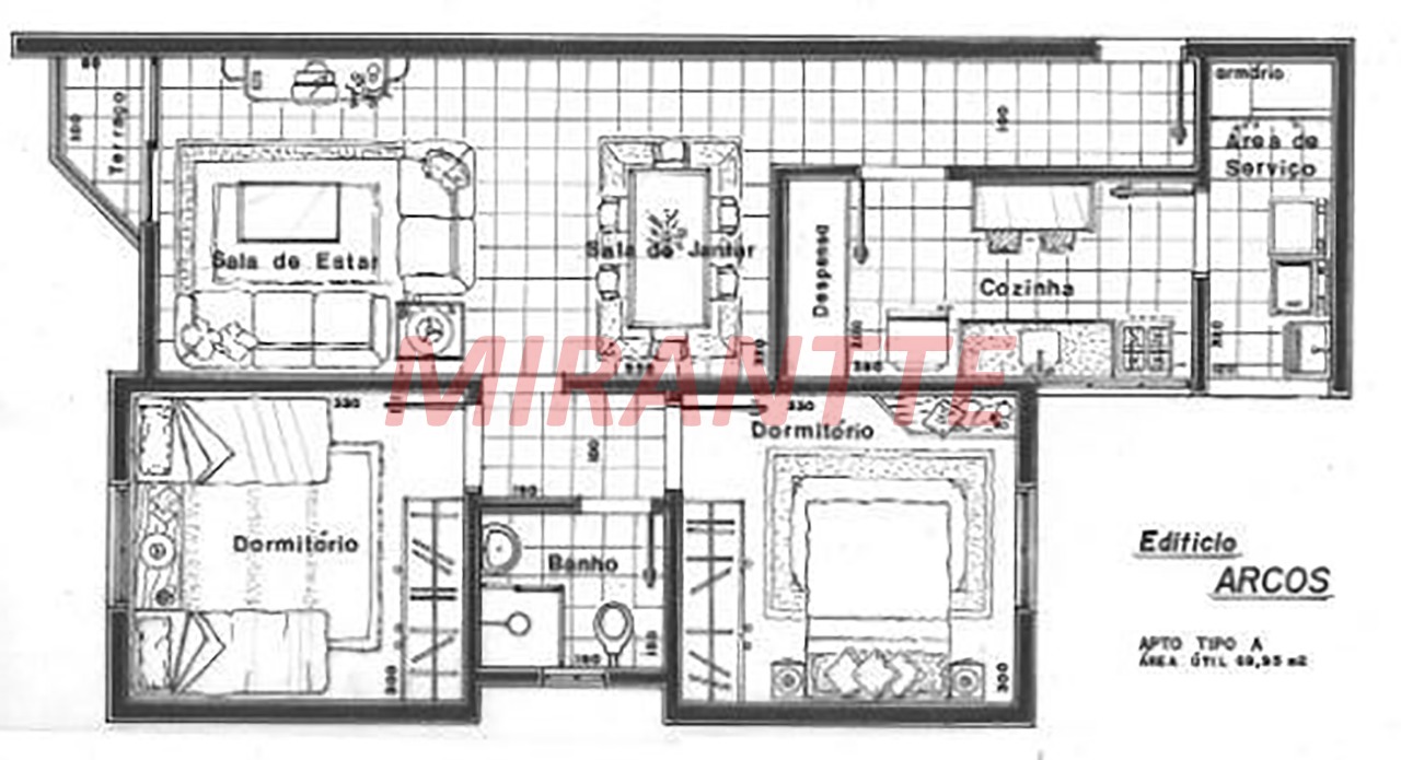 Apartamento de 69m² com 2 quartos em Vila Santana