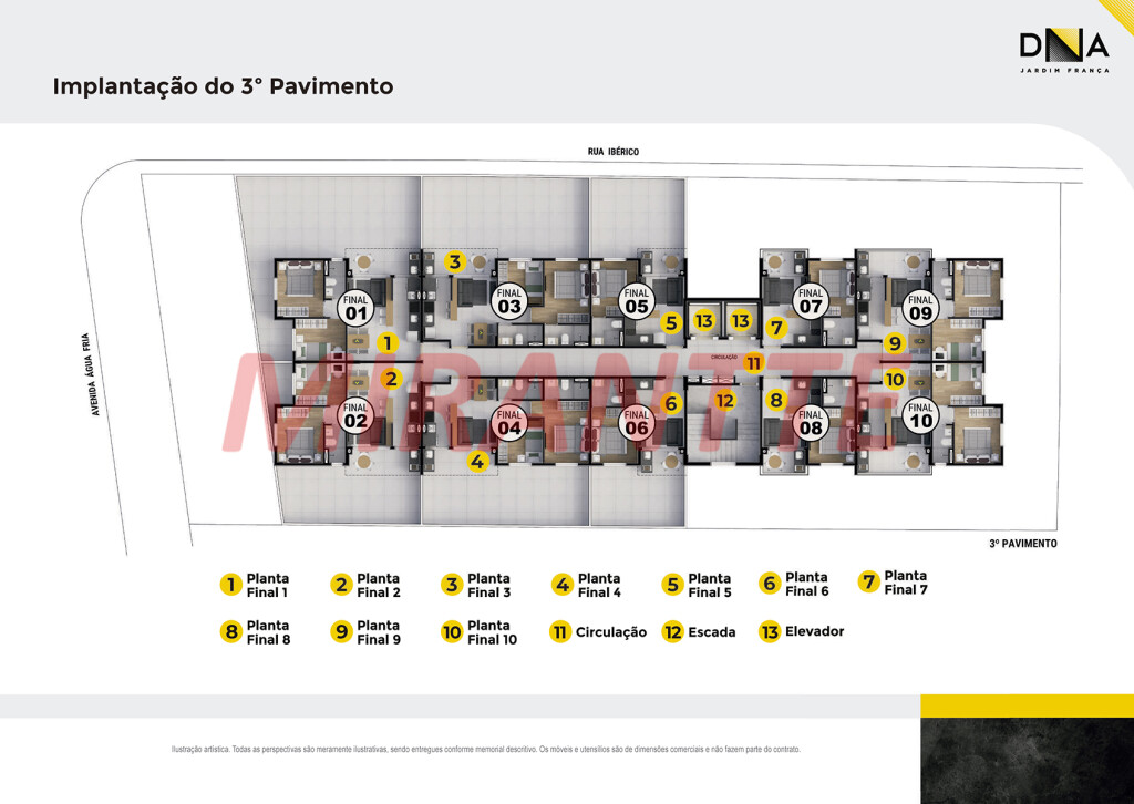 Apartamento de 46m² com 2 quartos em Água Fria