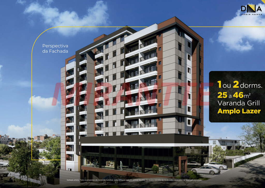Apartamento de 46m² com 2 quartos em Água Fria