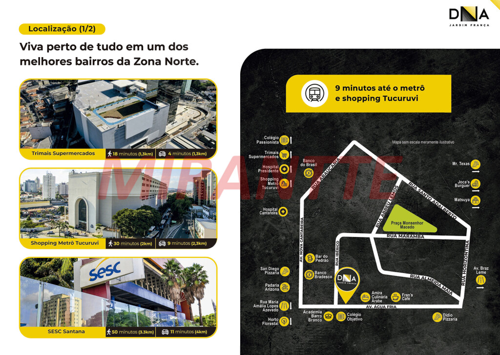 Apartamento de 46m² com 2 quartos em Água Fria