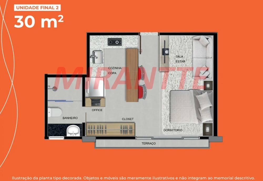 Apartamento de 35m² com 1 quartos em Jardim São Paulo