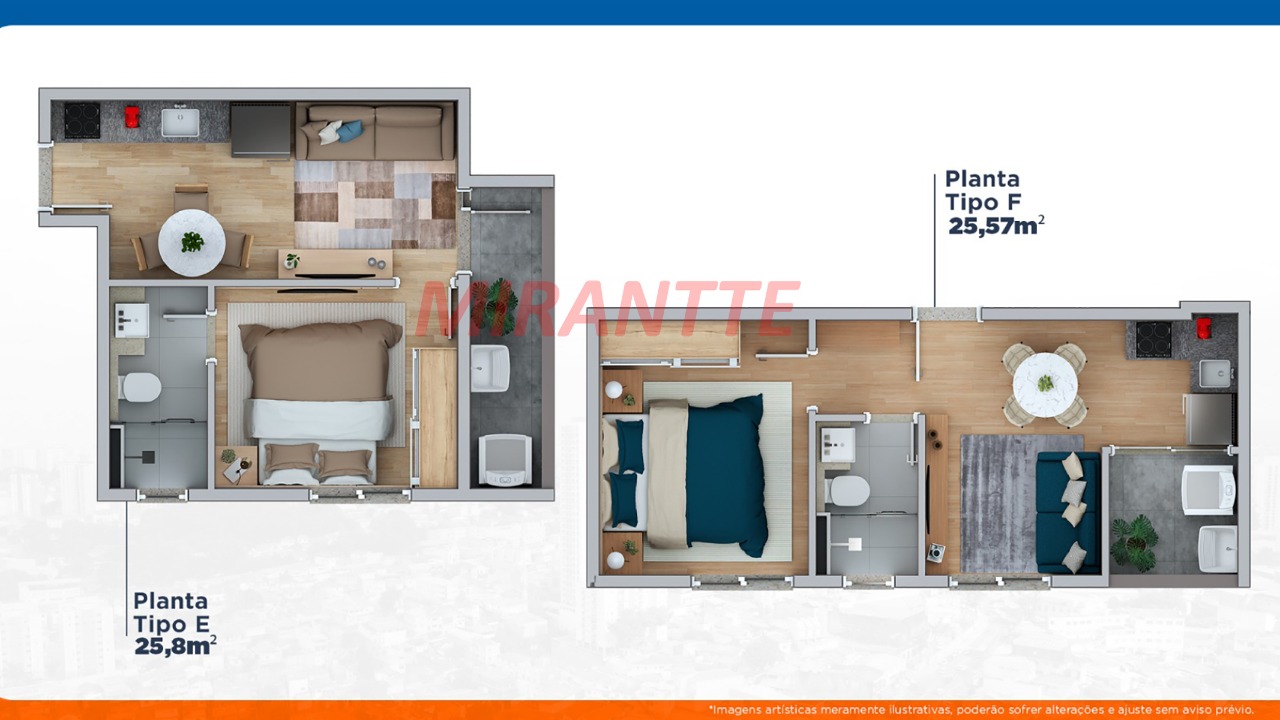 Apartamento de 25.38m² com 1 quartos em Itaberaba