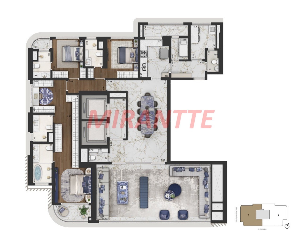 Cobertura de 516m² com 4 quartos em Jardim Europa