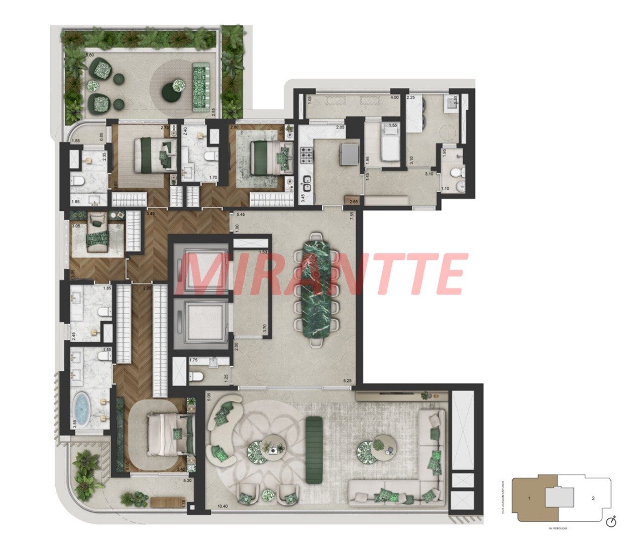 Cobertura de 516m² com 4 quartos em Jardim Europa