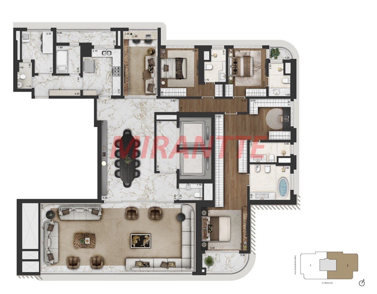 Cobertura de 591m² com 4 quartos em Jardim Europa