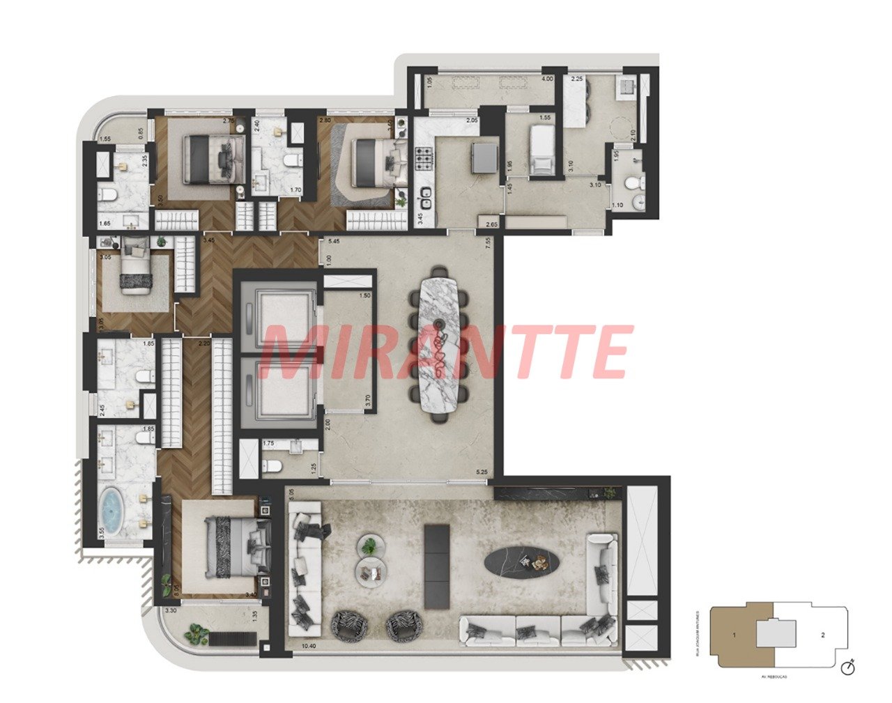 Cobertura de 591m² com 4 quartos em Jardim Europa