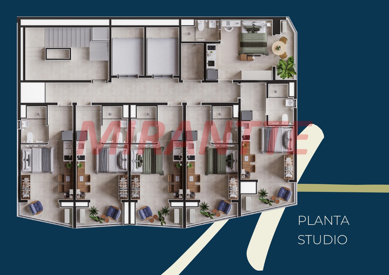 Studio de 29m² com 1 quartos em Santana