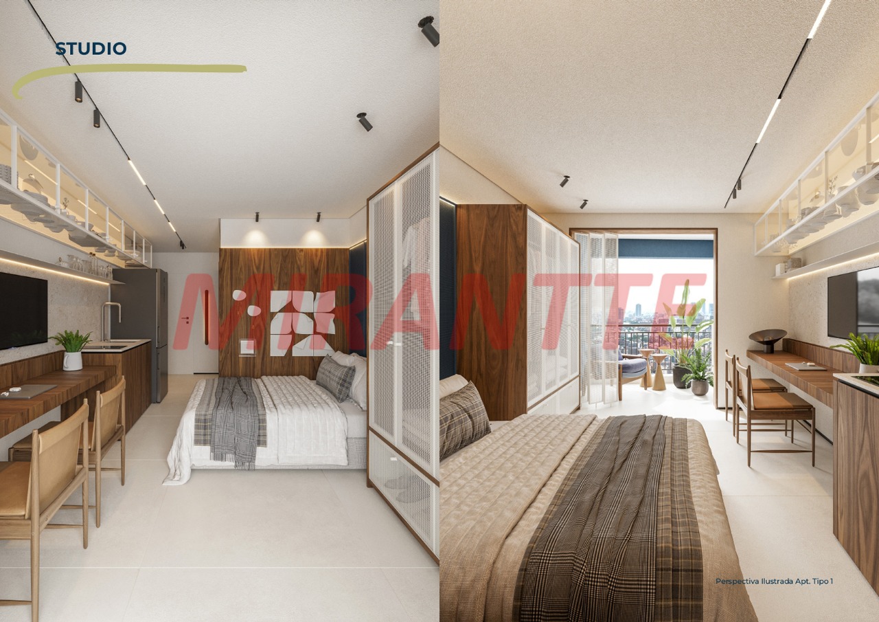 Studio de 26m² com 1 quartos em Santana