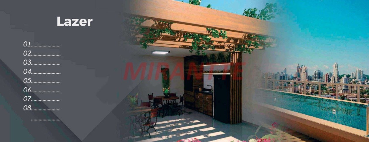 Apartamento de 45.31m² com 2 quartos em Vila Mazzei