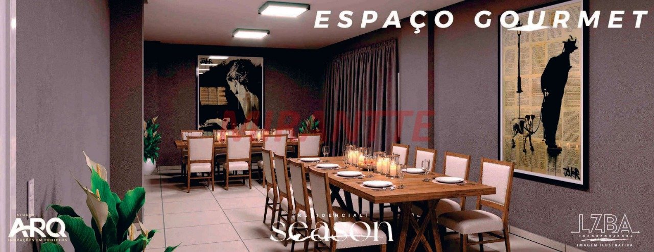 Apartamento de 34.58m² com 2 quartos em Vila Mazzei