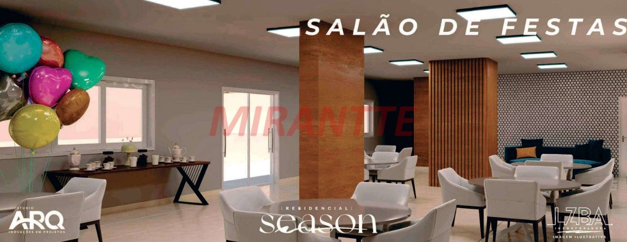Apartamento de 52.76m² com 2 quartos em Vila Mazzei