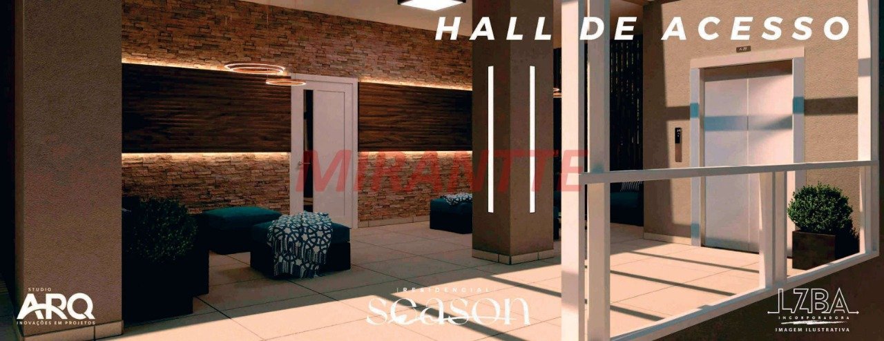 Apartamento de 52.76m² com 2 quartos em Vila Mazzei