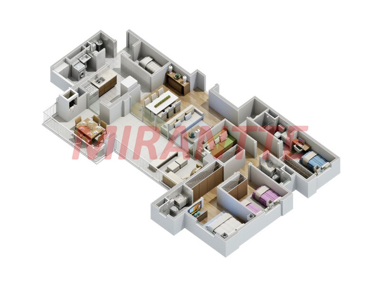 Apartamento de 133m² com 3 quartos em Vila Ester
