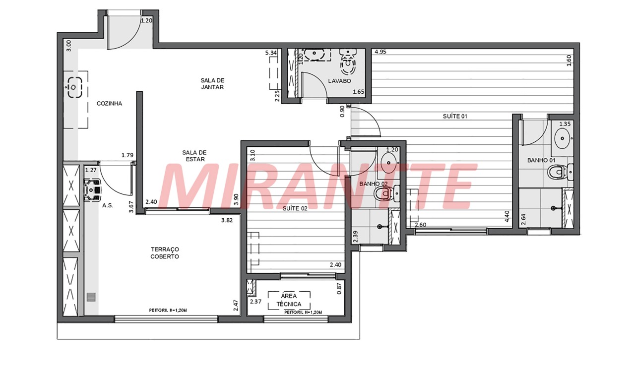 Apartamento de 75m² com 2 quartos em Ipiranga