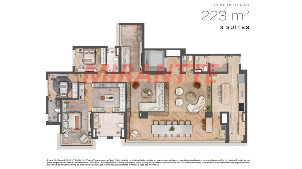 Apartamento de 276m² com 4 quartos em Santo Amaro