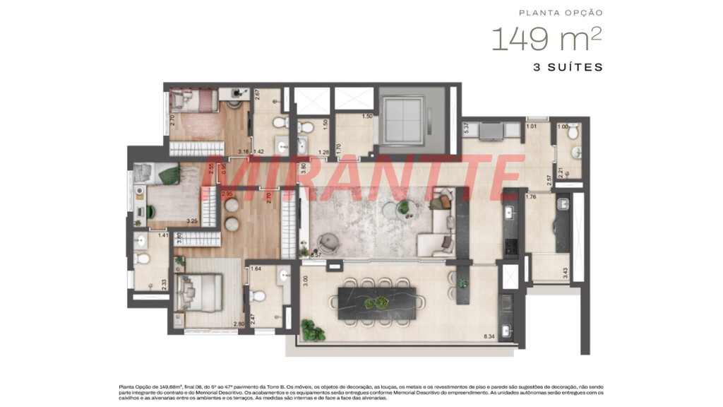 Apartamento de 276m² com 4 quartos em Santo Amaro