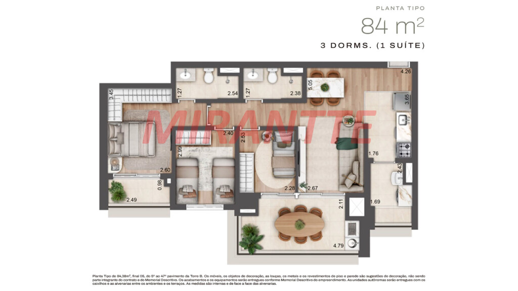 Apartamento de 276m² com 4 quartos em Santo Amaro
