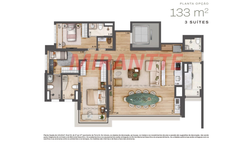 Apartamento de 276m² com 4 quartos em Santo Amaro